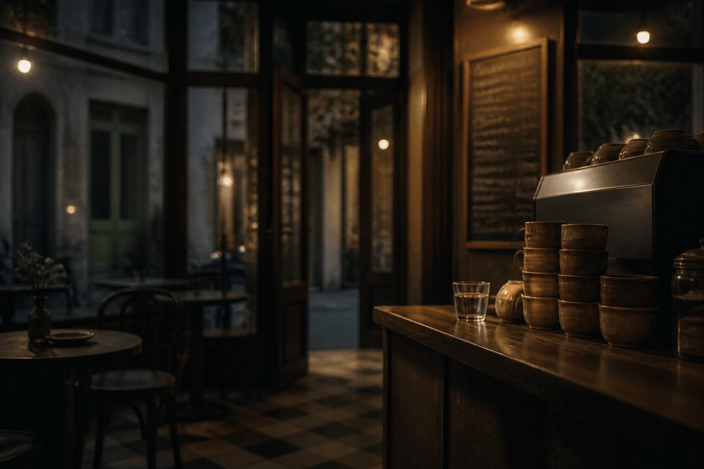 Mostrador de café, ambiente de DeliClub